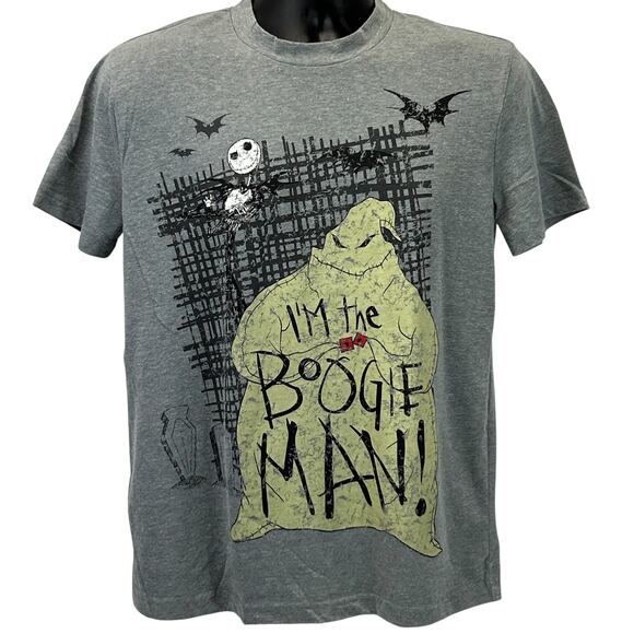 Oogie Boogie T Shirt Mens M Medium Gray The Nightmare Before Christmas Disney - Picture 1 of 7